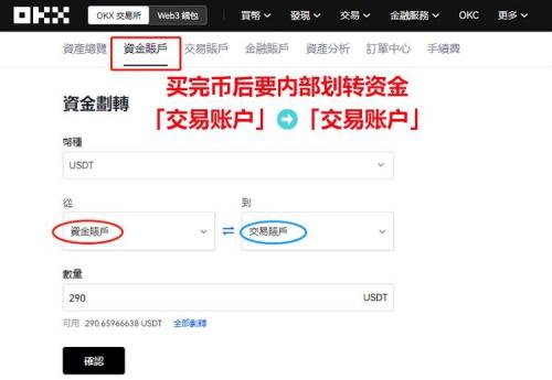 欧亿OE交易所怎么轻松完成资产转移 虚拟币资金账户与交易账户划转教程